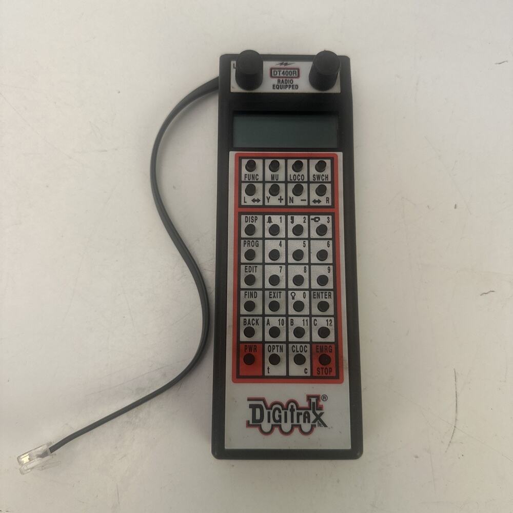 Digitrax DT400R Radio Equipped Super Throttle DCC Controller w/Box Manual Tested